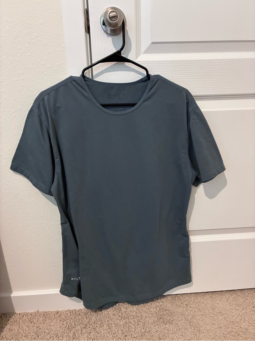 BYLT Basics Short Sleeve Crew Tee in Slate Blue